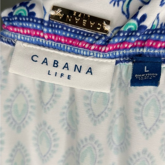 CABANA LIFE Off The Shoulder Coverup Dress Size Large Swim Summer Casual Travel - Picture 4 of 7